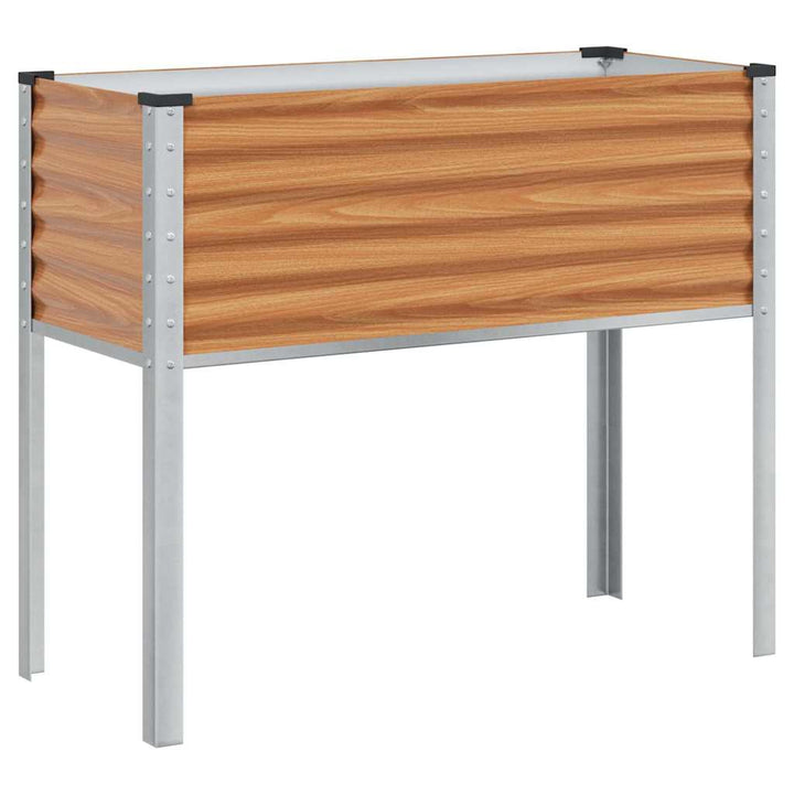 Have Blomsterkrukke Lys Brun 100 x 45 x 90 cm Galvaniseret stål