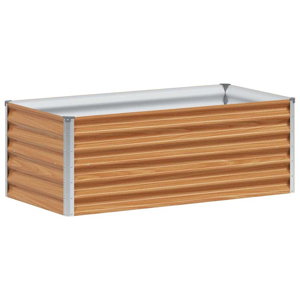 Højbed Lys Brun 98 x 50 x 36 cm Galvaniseret stål