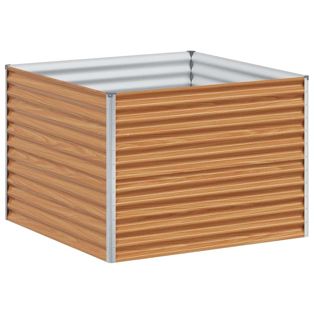 Højbed Lys Brun 98 x 100 x 68 cm Galvaniseret stål
