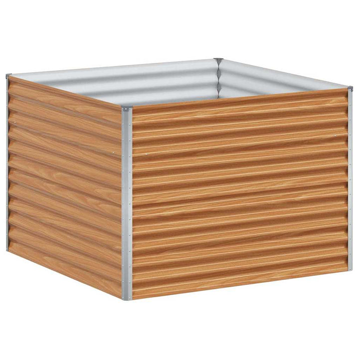 Højbed Lys Brun 98 x 100 x 68 cm Galvaniseret stål