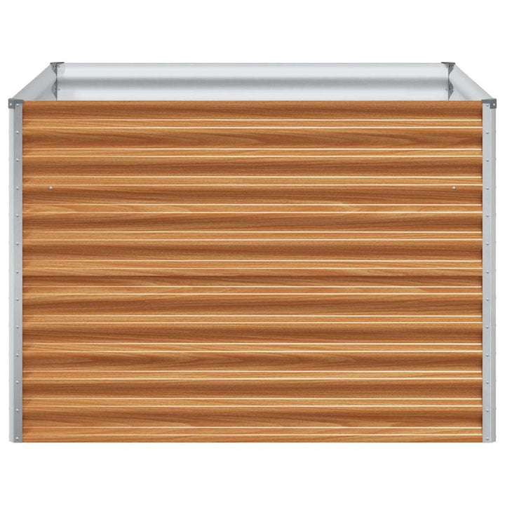 Højbed Lys Brun 98 x 100 x 68 cm Galvaniseret stål