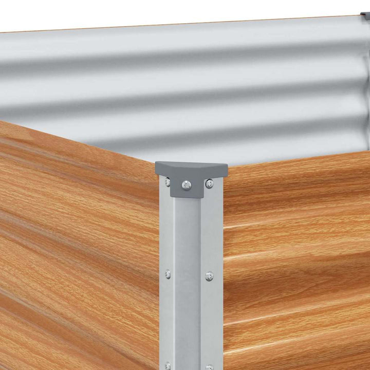 Højbed Lys Brun 970 x 100 x 36 cm Galvaniseret stål
