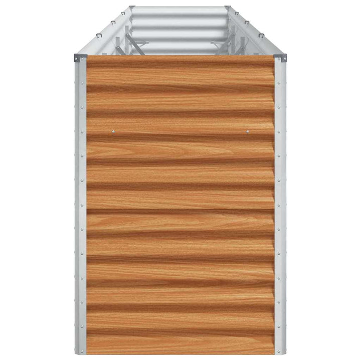Højbed Lys Brun 390 x 50 x 68 cm Galvaniseret stål