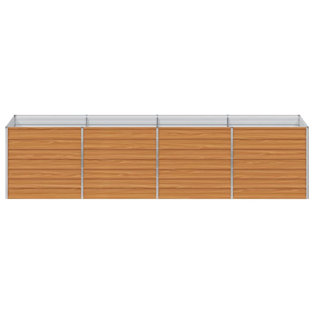 Højbed Lys Brun 320 x 80 x 77 cm Galvaniseret stål