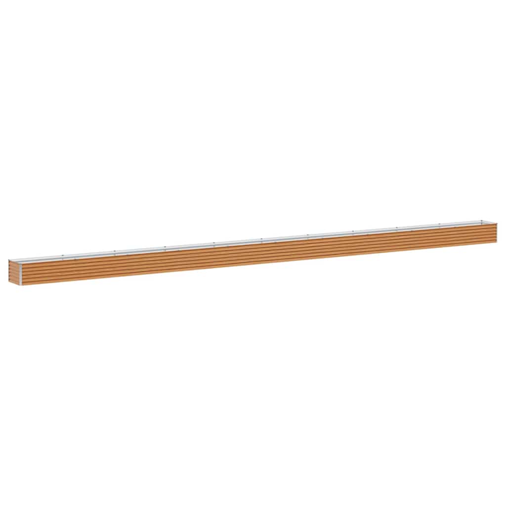 Højbed Lys Brun 970 x 50 x 36 cm Galvaniseret stål