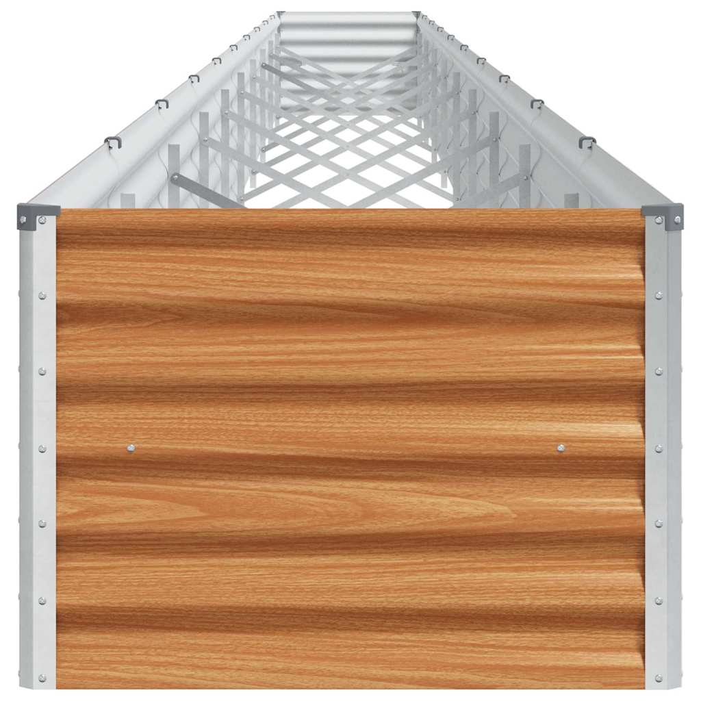 Højbed Lys Brun 970 x 50 x 36 cm Galvaniseret stål