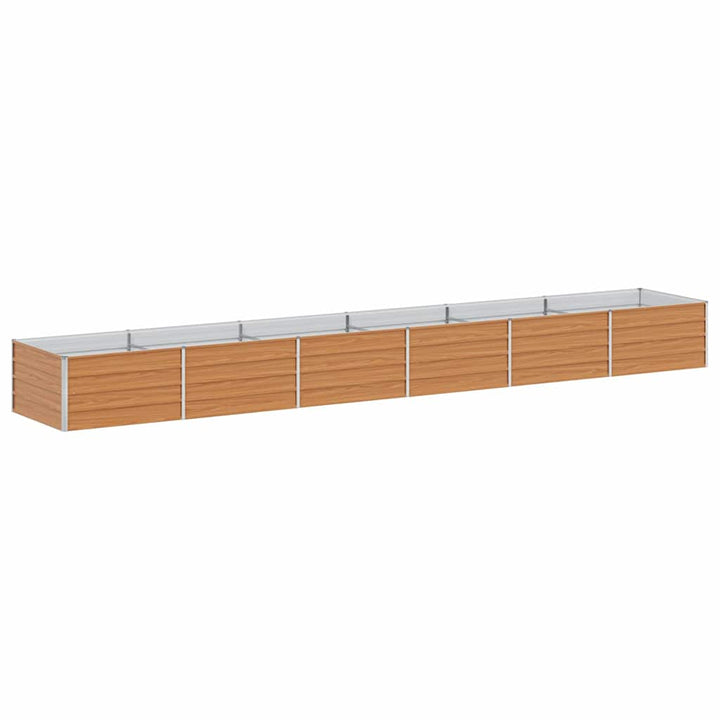 Højbed Lys Brun 480 x 80 x 45 cm Galvaniseret stål
