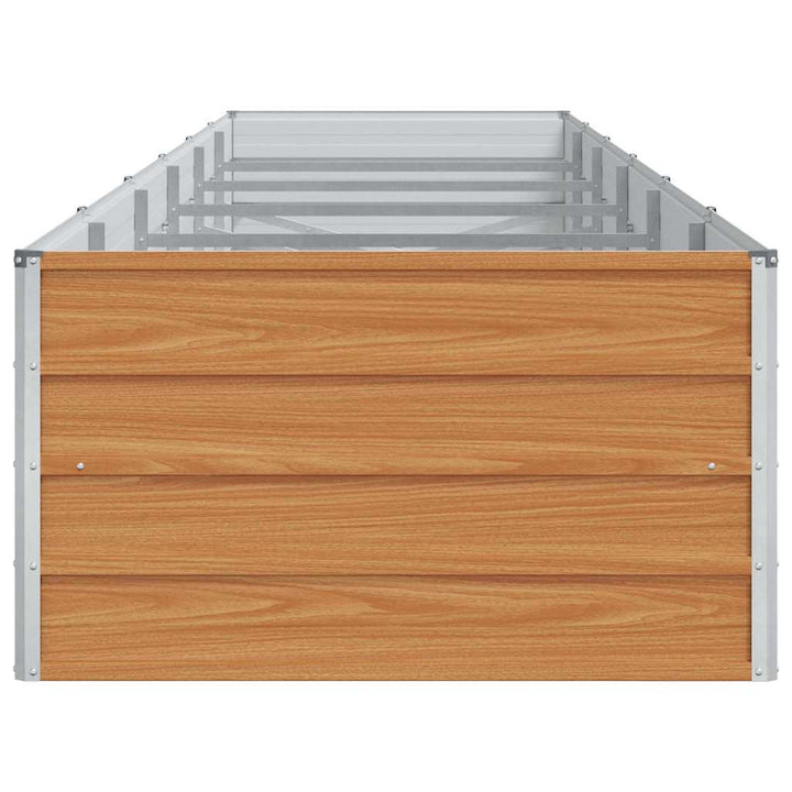 Højbed Lys Brun 480 x 80 x 45 cm Galvaniseret stål