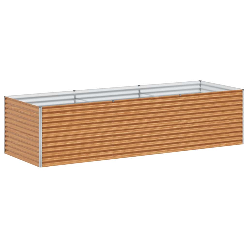 Højbed Lys Brun 290 x 100 x 68 cm Galvaniseret stål