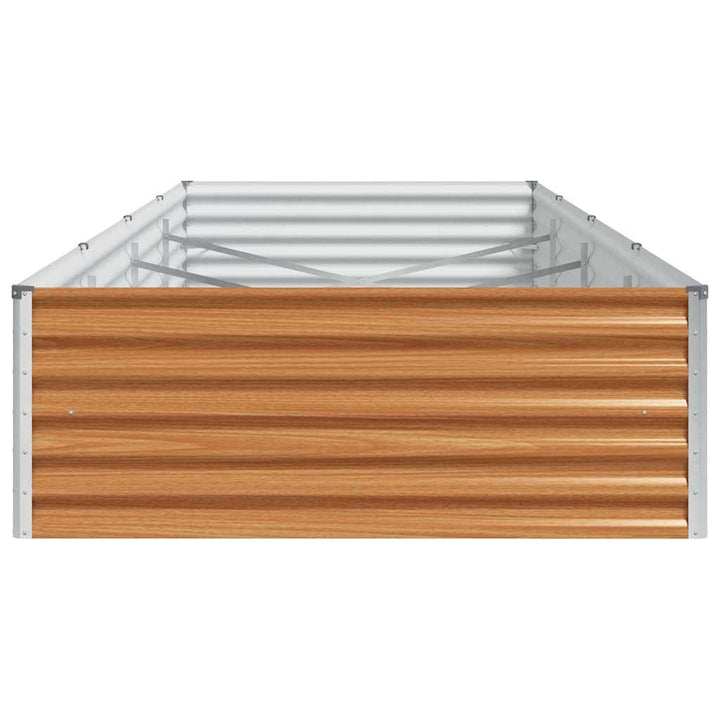 Højbed Lys Brun 390 x 100 x 36 cm Galvaniseret stål