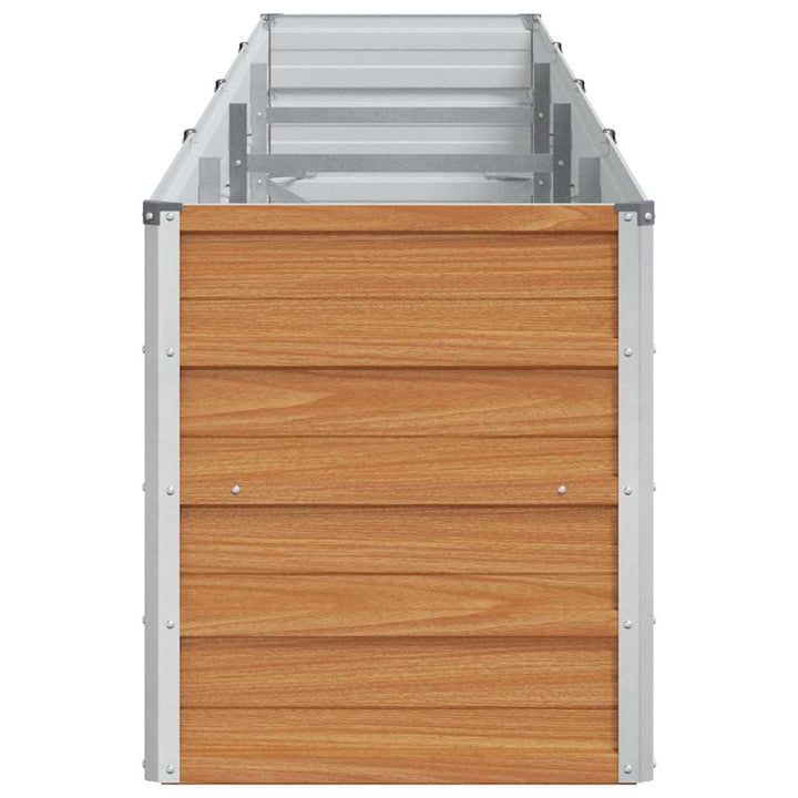 Højbed Lys Brun 320 x 40 x 45 cm Galvaniseret stål