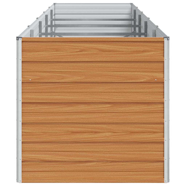 Højbed Lys Brun 400 x 80 x 77 cm Galvaniseret stål