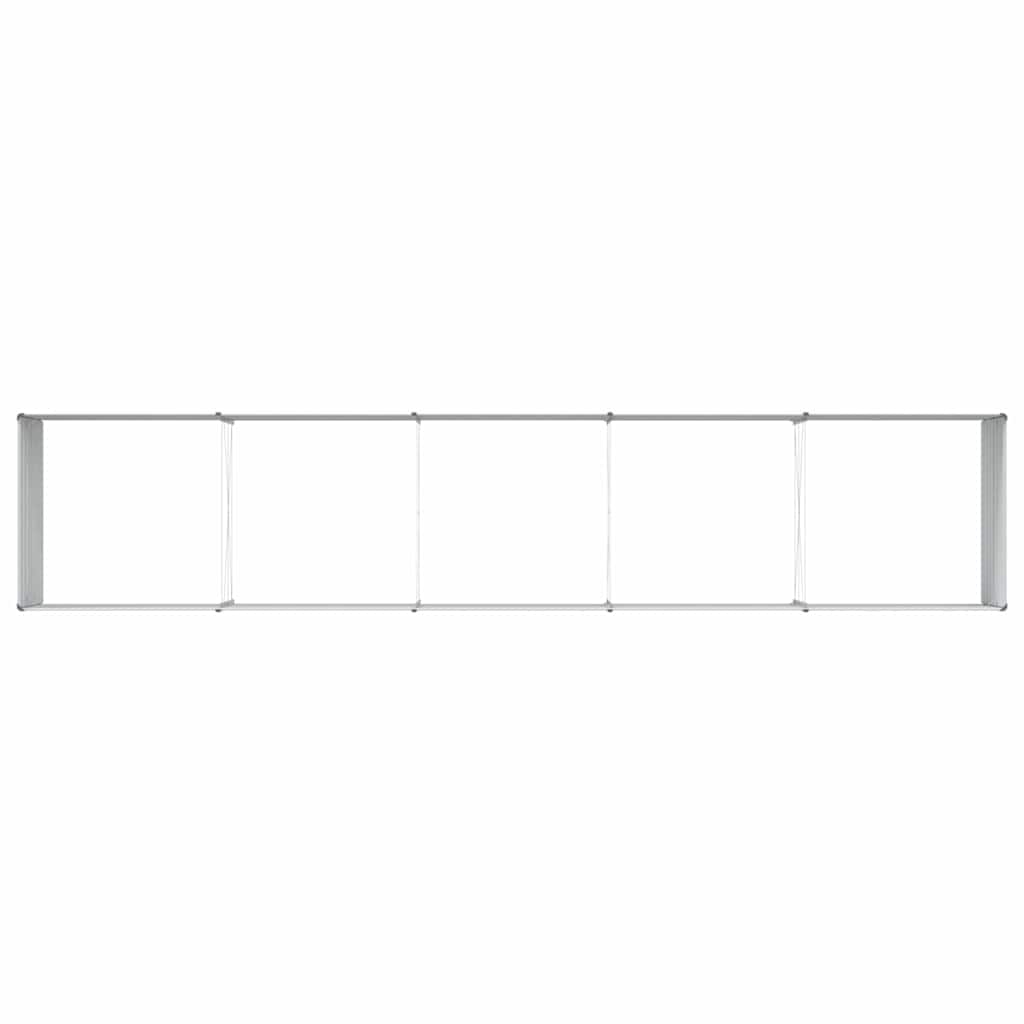 Højbed Lys Brun 400 x 80 x 77 cm Galvaniseret stål