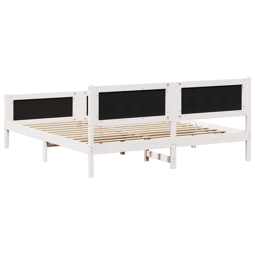 Sengestel med hovedgærde Lysegrå 200 x 200 cm Stof