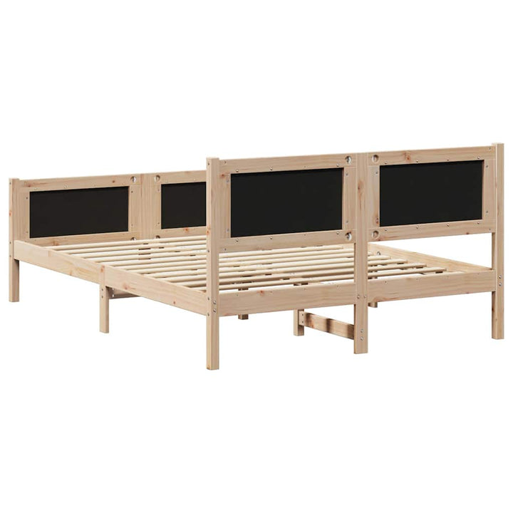 Sengestel med hovedgærde Lysegrå 160 x 200 cm Stof