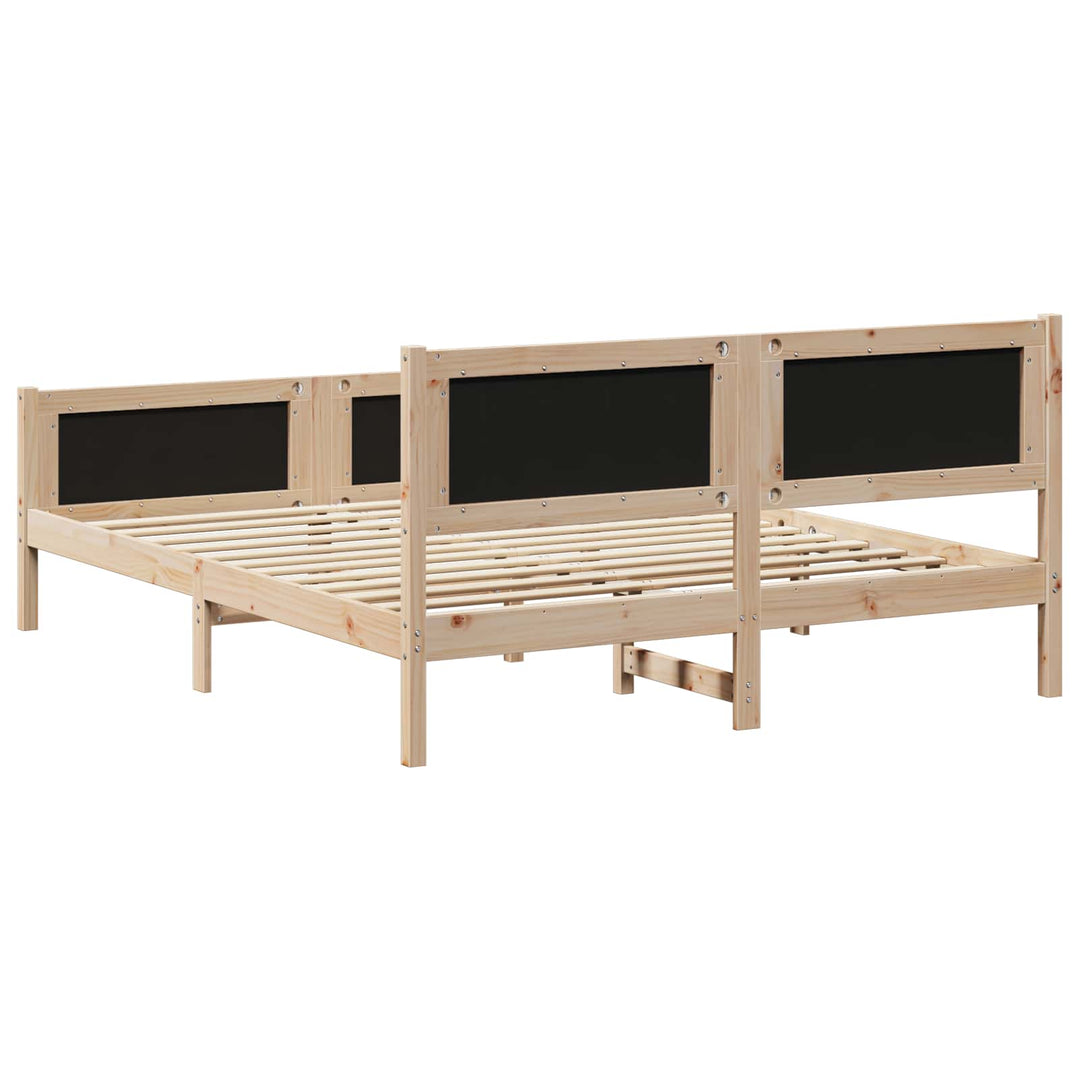 Sengestel Brun og taupe 160 x 200 cm Massivt fyrretræ