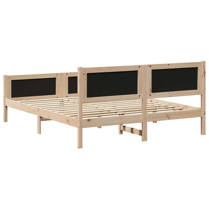 Sengestel Brun og taupe 160 x 200 cm Massivt fyrretræ