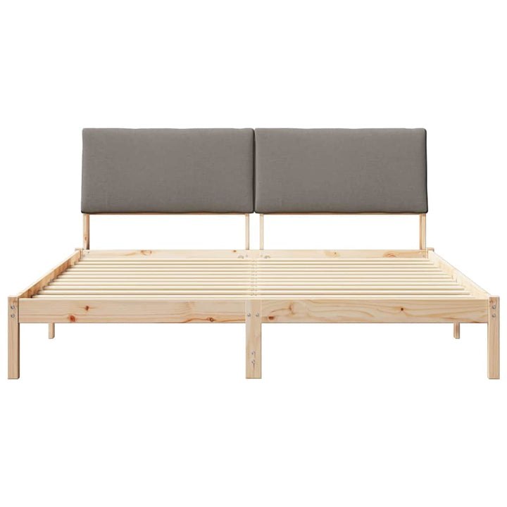 Sengestel Brun og taupe 180 x 200 cm Massivt fyrretræ
