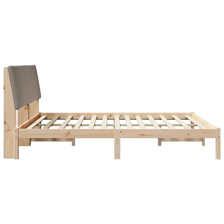 Sengestel Brun og taupe 180 x 200 cm Massivt fyrretræ