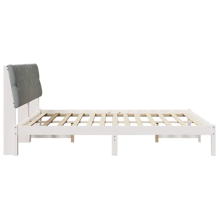 Sengestel med Polstret Hovedgavl Hvid 180 x 200 cm