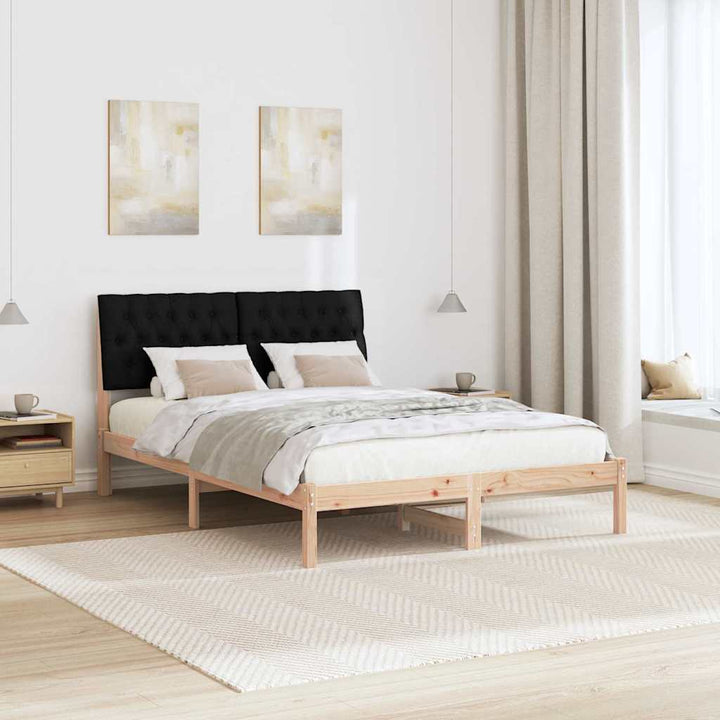 Sengestel med Polstret Hovedgavl Brun 160 x 200 cm
