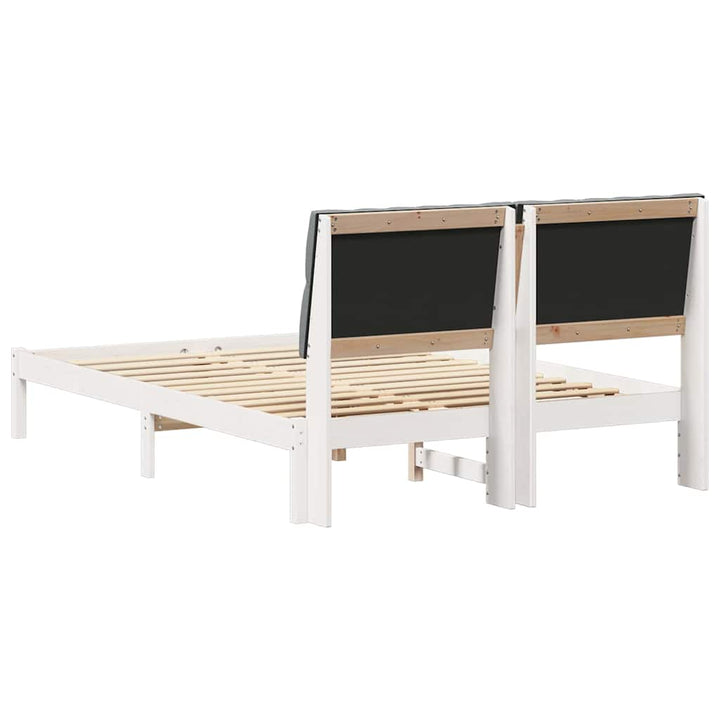 Sengestel med Polstret Hovedgavl Hvid 160 x 200 cm
