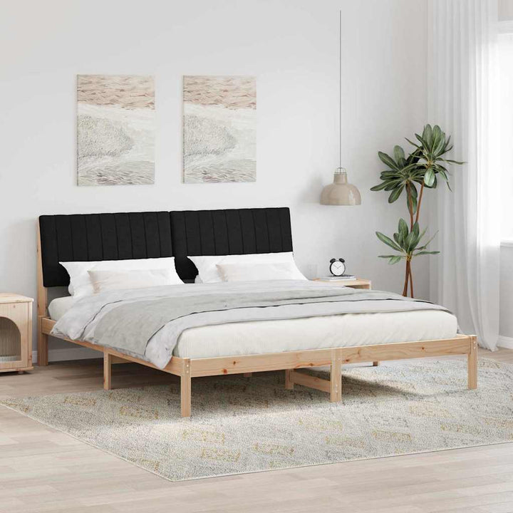 Sengestel med hovedgærde Brun 180 x 200 cm Massiv fyrretræ