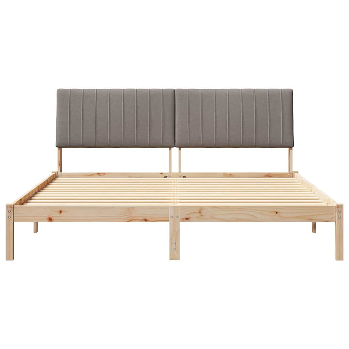 Sengestel med hovedgærde Brun 180 x 200 cm Massiv fyrretræ