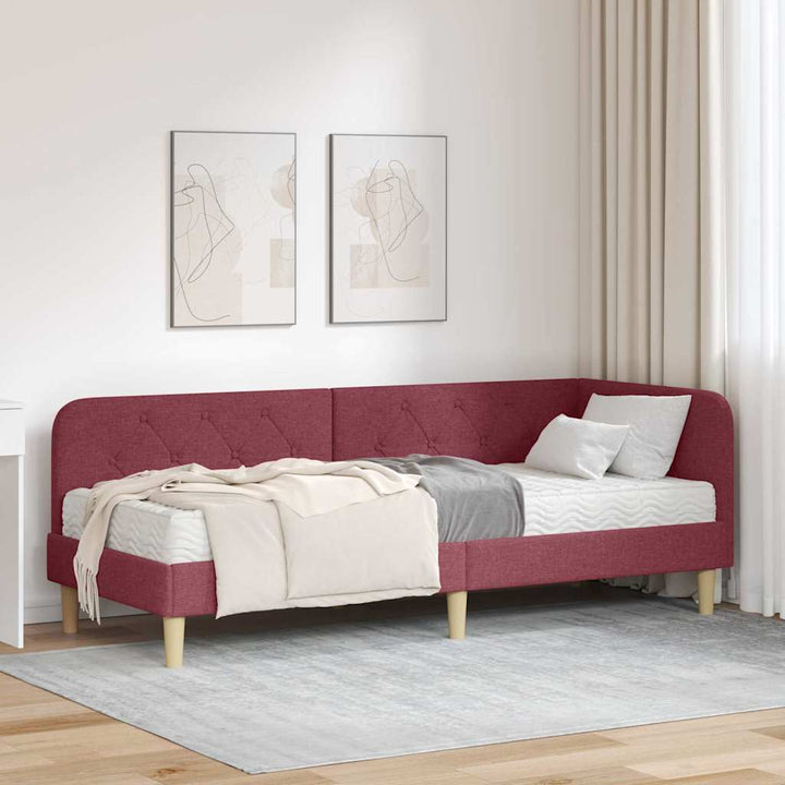 Hjørnesengramme Vinrød 80 x 200 cm Stof