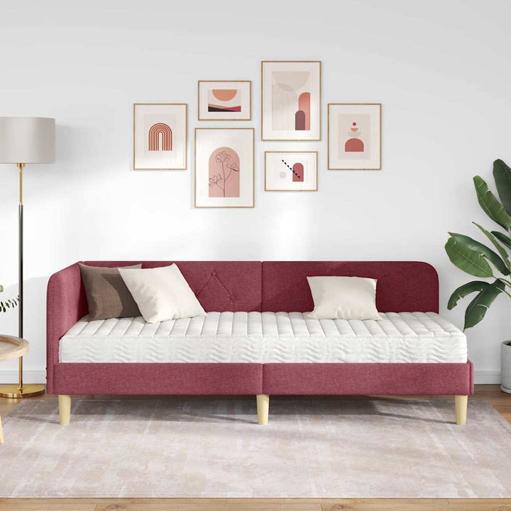 Hjørnesengramme Vinrød 80 x 200 cm Stof
