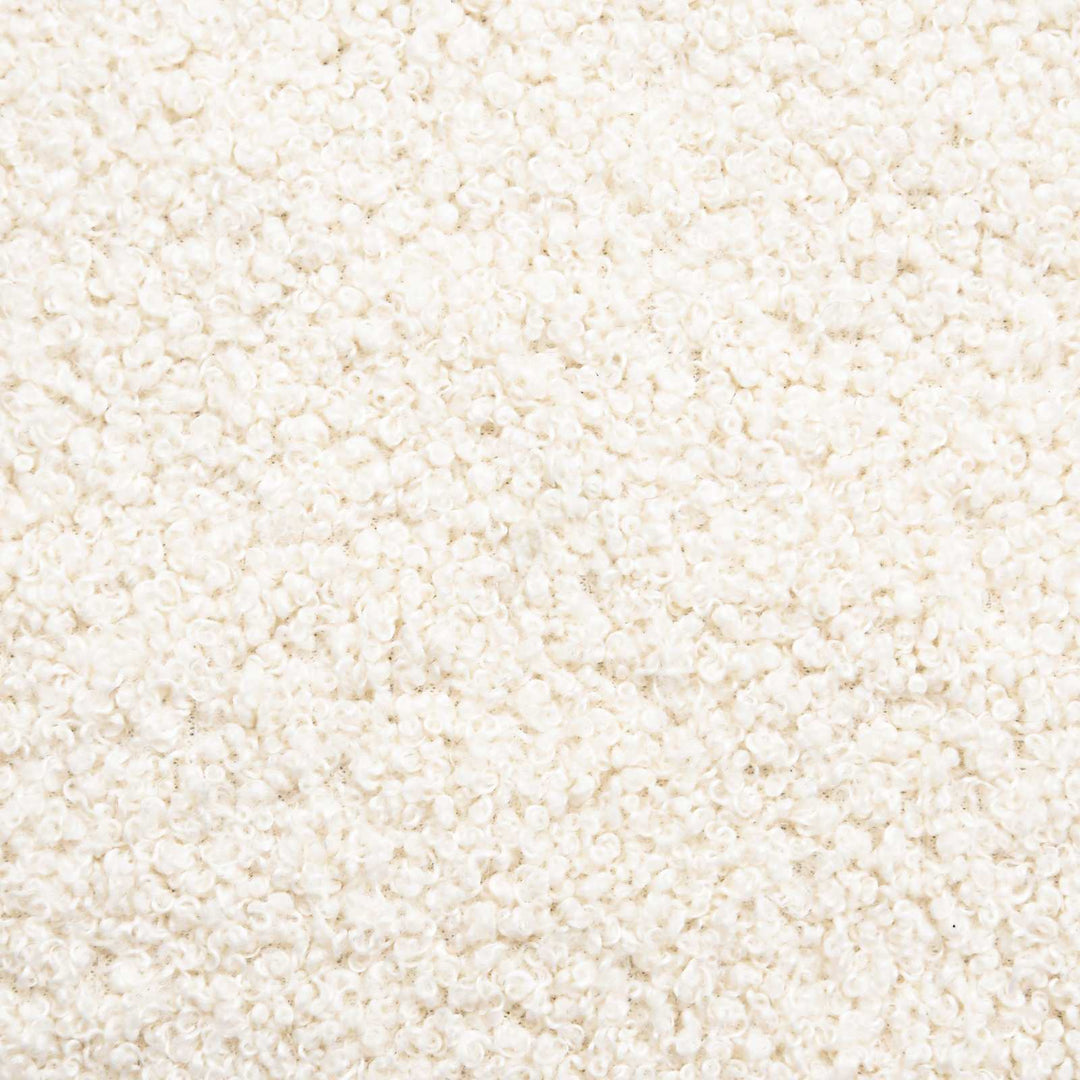 Børnesengestel med hovedgærde Cremefarvet 80 x 160 cm Bouclé