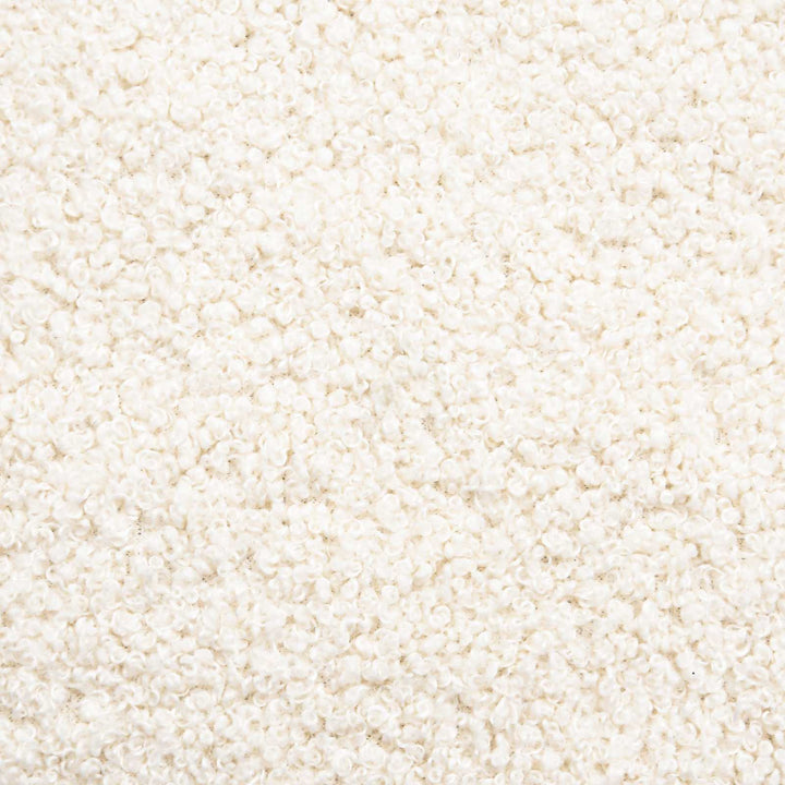 Børnesengestel med hovedgærde Cremefarvet 80 x 160 cm Bouclé