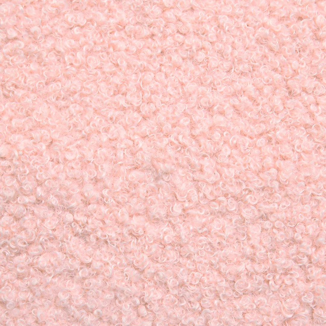 Børnesengestel med hovedgærde Lyserød 80 x 160 cm Bouclé