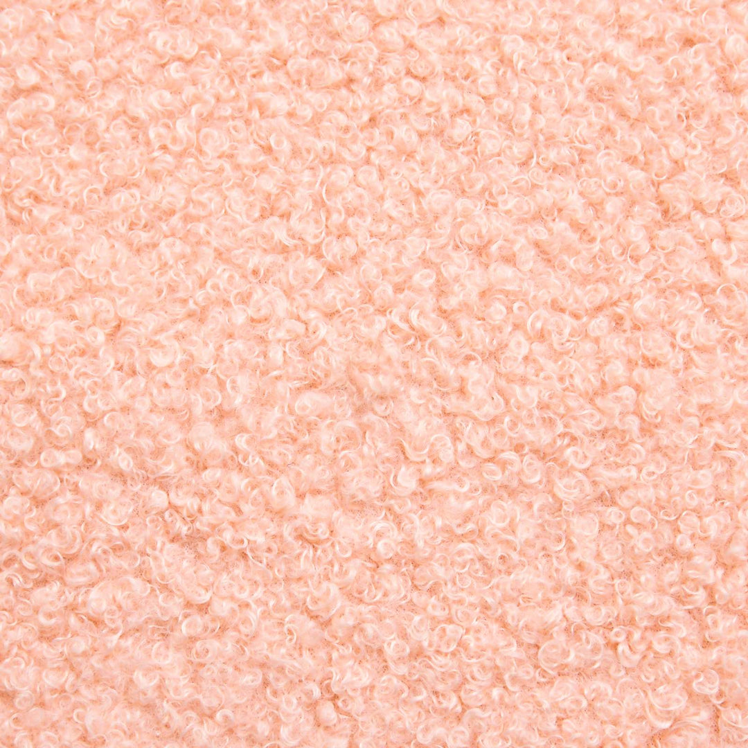Børnesengestel med hovedgærde Lyserød 90 x 190 cm Bouclé