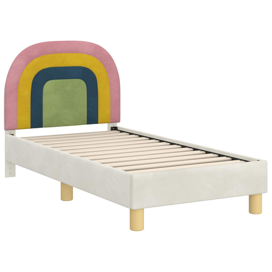 Sengestel til tumling med hovedgærde Cremefarvet 70 x 140 cm