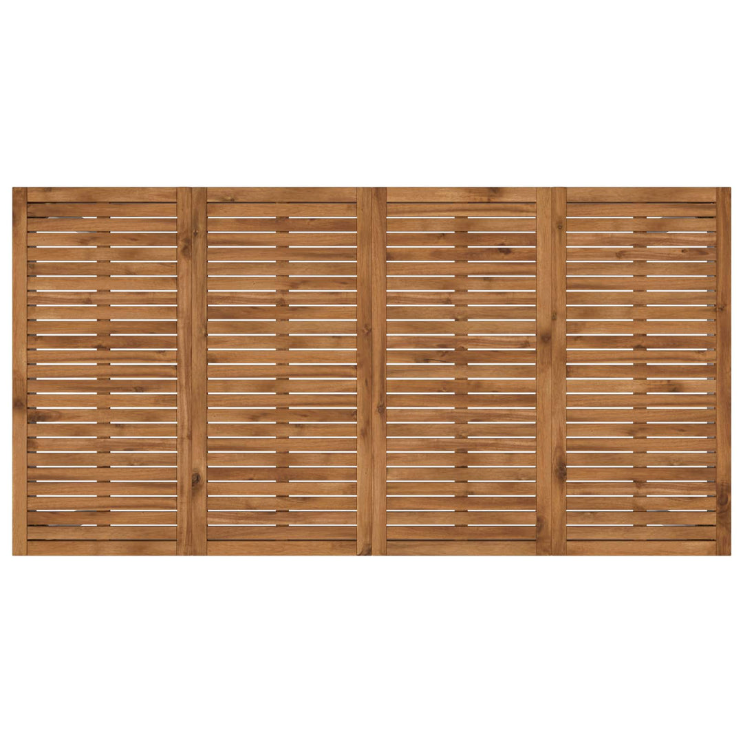 Havemiddagstabel Natur og hvid 196 x 100,5 x 75 cm