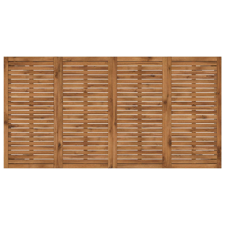 Havemiddagstabel Natur og hvid 196 x 100,5 x 75 cm