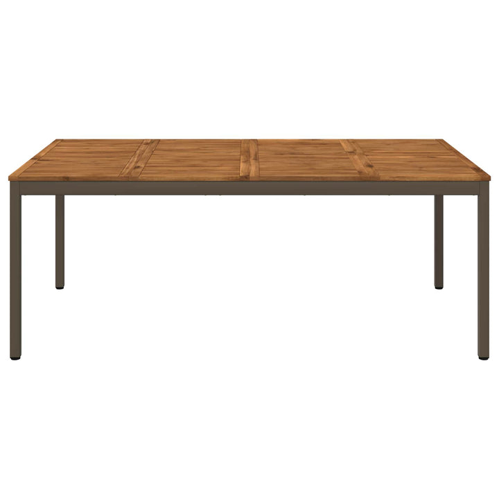 Havemiddagstabel Naturlig og Kaffe 196 x 100,5 x 75 cm