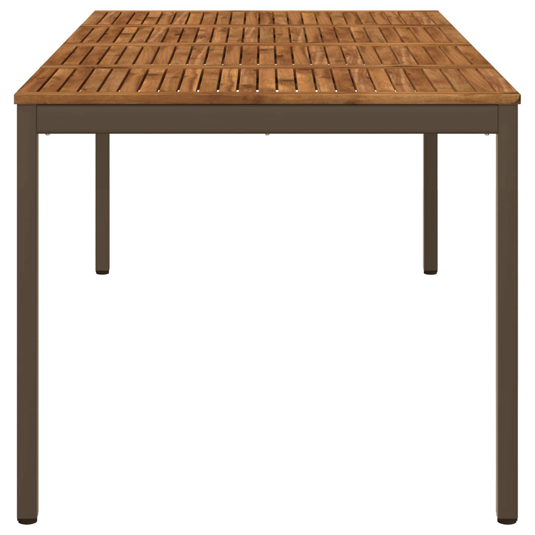 Havemiddagstabel Naturlig og Kaffe 196 x 100,5 x 75 cm