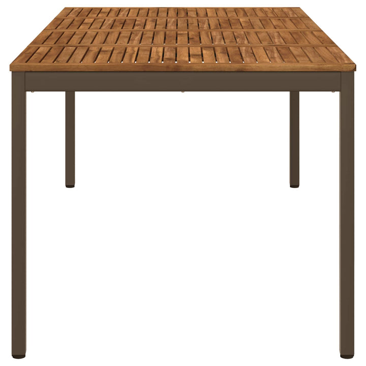 Havemiddagstabel Naturlig og Kaffe 196 x 100,5 x 75 cm