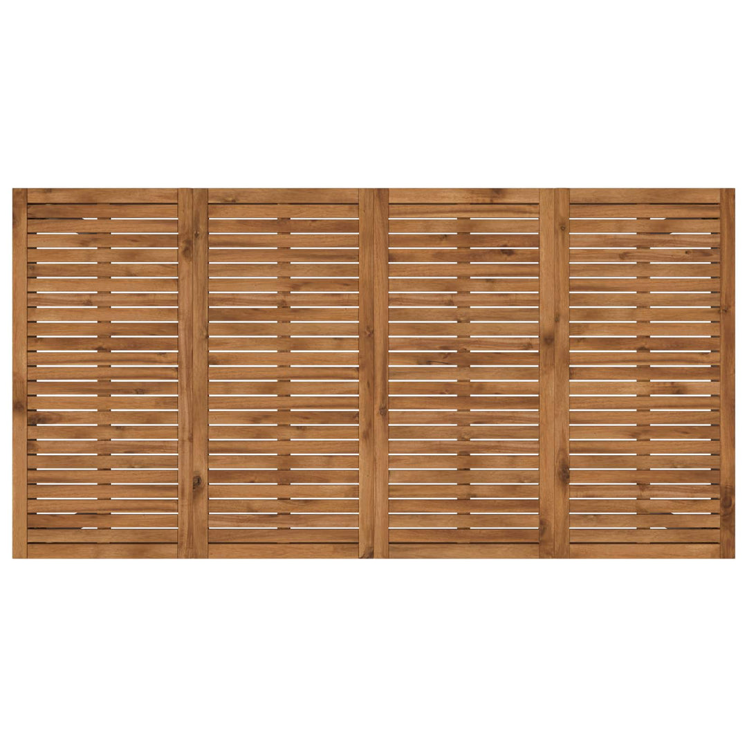 Havemiddagstabel Naturlig og Kaffe 196 x 100,5 x 75 cm