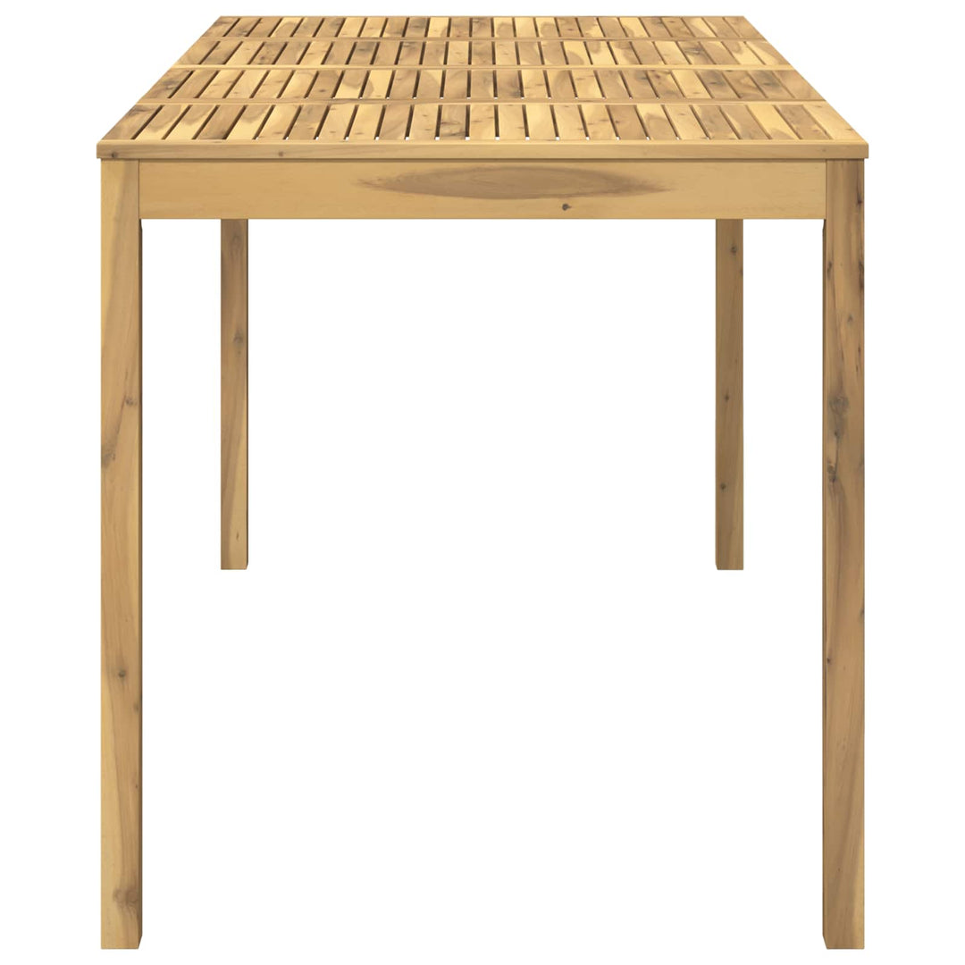 Have Bar Bord Hvid 196 x 100 x 105 cm Massivt Akacietræ