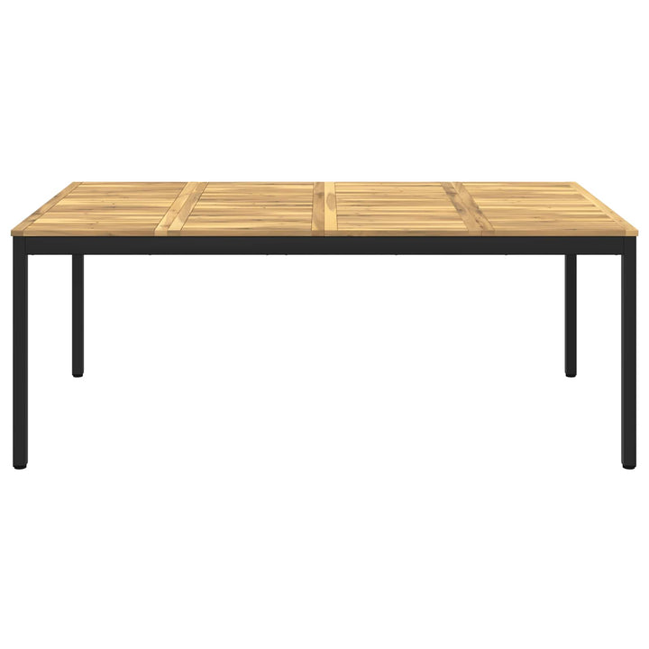 Havemiddagstabel Hvid og sort 196 x 100,5 x 75 cm