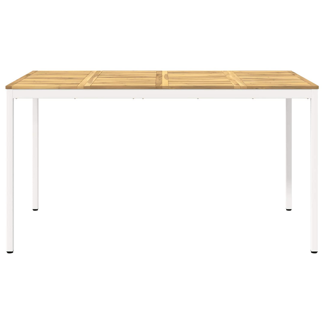 Have Bar Bord Hvid 196 x 100,5 x 105 cm Massivt Akacietræ