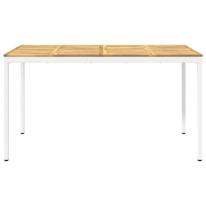 Have Bar Bord Hvid 196 x 100,5 x 105 cm Massivt Akacietræ