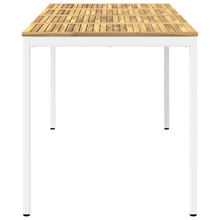 Have Bar Bord Hvid 196 x 100,5 x 105 cm Massivt Akacietræ