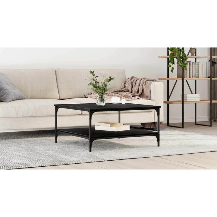 Sofabord Sort eg 80 x 80 x 40 cm Konstrueret træ