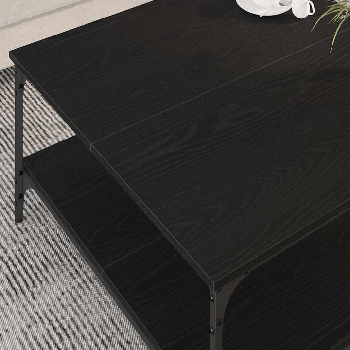 Sofabord Sort eg 80 x 80 x 40 cm Konstrueret træ