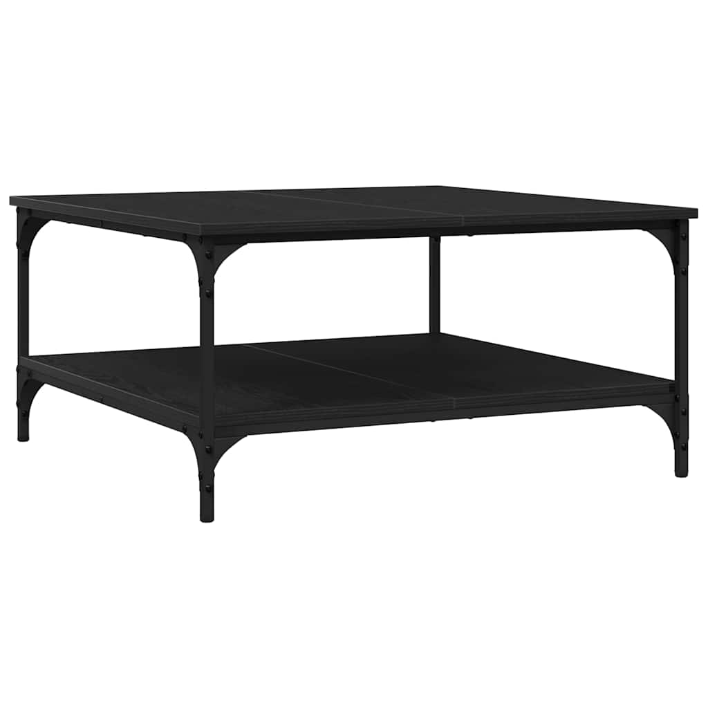 Sofabord Sort eg 80 x 80 x 40 cm Konstrueret træ