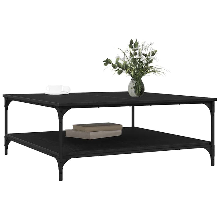 Sofabord Sort eg 100 x 100 x 40 cm Konstrueret træ